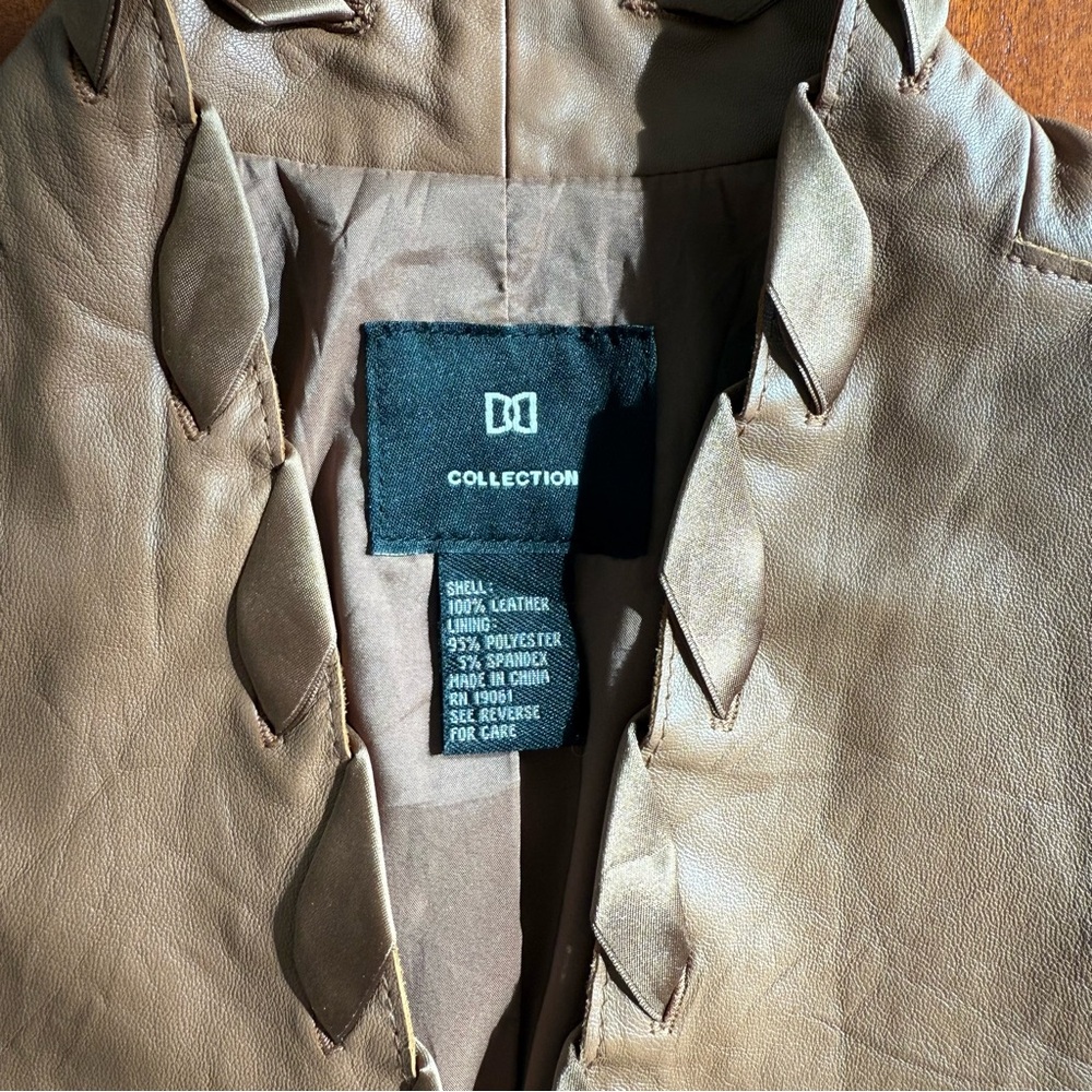 Collection B Brown Leather Jacket - image 3